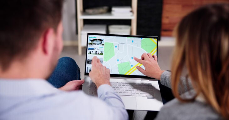 Homebuyers planning their housing search online.