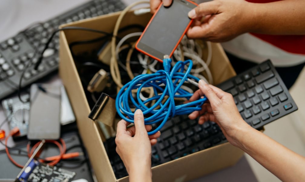 unused tech for recycling or donation